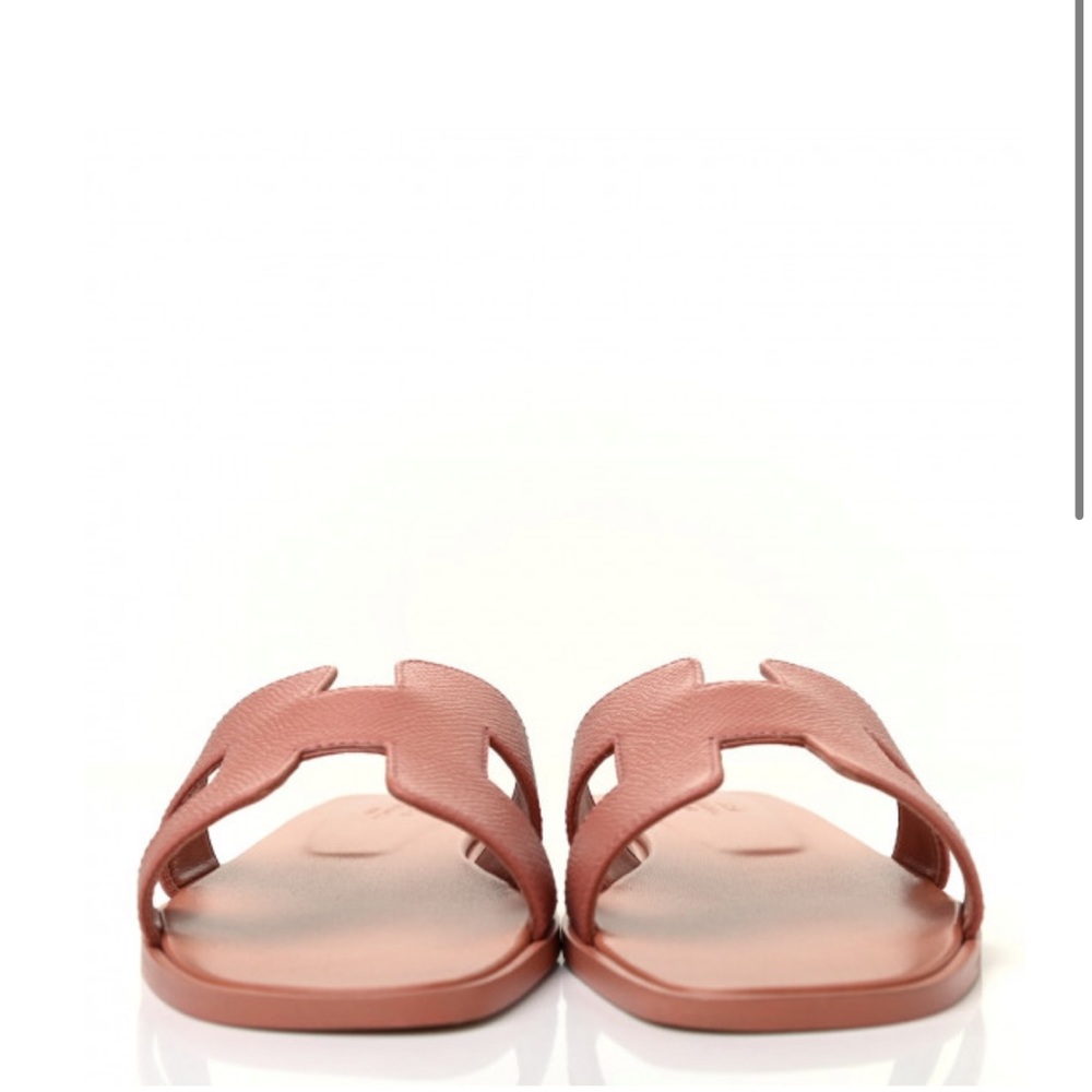 HERMES Authentic
Epsom Oran Sandals 38.5 Rose Aube. - Picture 6 of 12